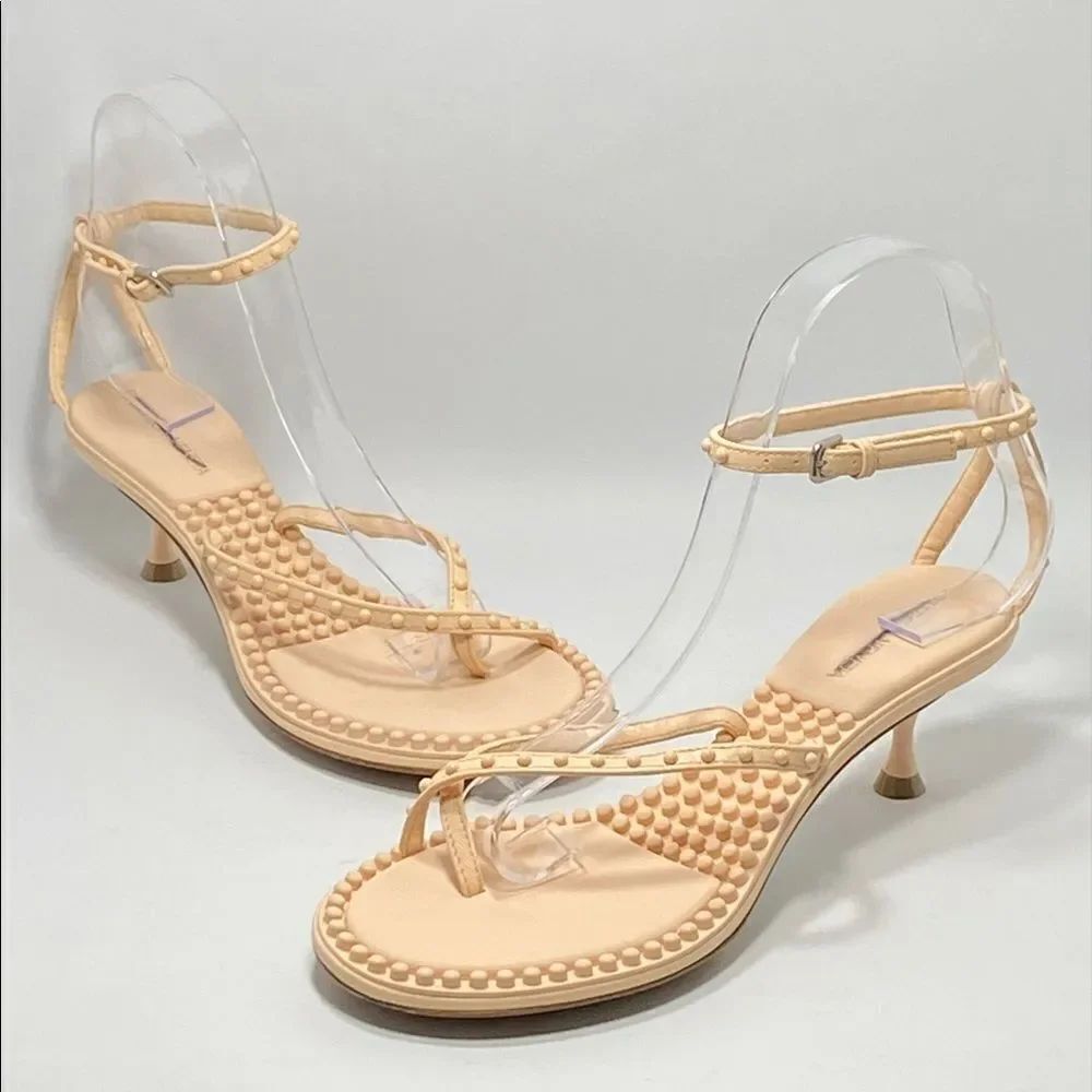 Bottega Veneta Lagoon Bubble Low Kitten Heel Sandals size 37